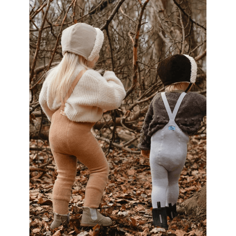 Silly Silas Teddy Warmy Tights - Light Brown