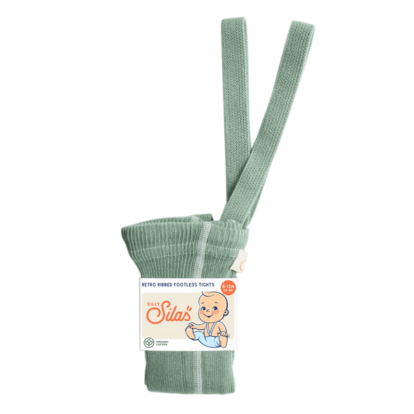 Silly Silas Footless Tights - Matcha Oat Latte