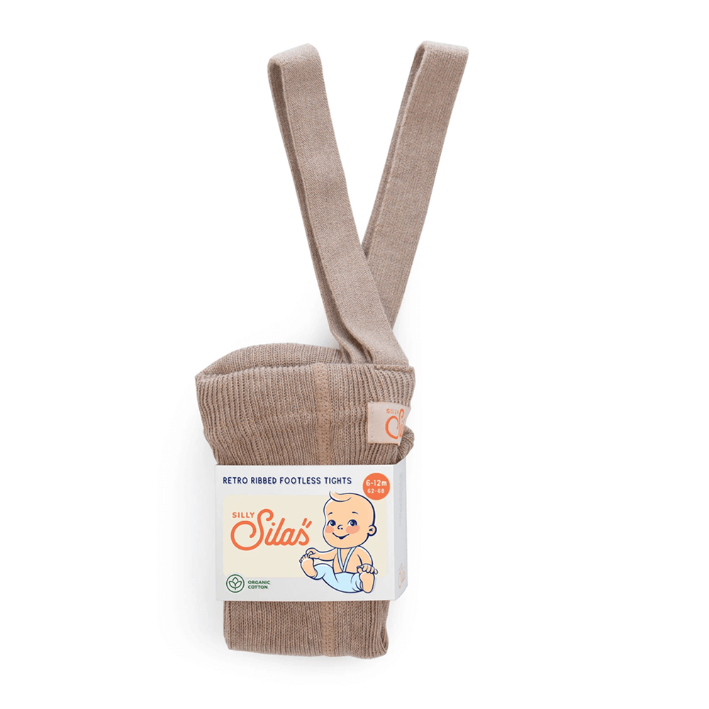 Silly Silas Footless Tights - Peanut