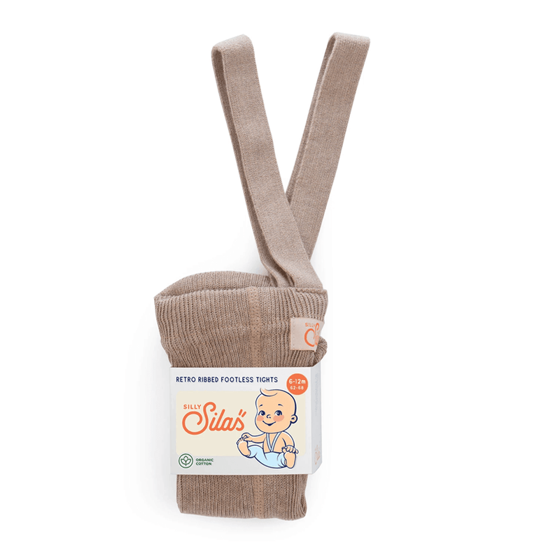 Silly Silas Footless Tights - Peanut