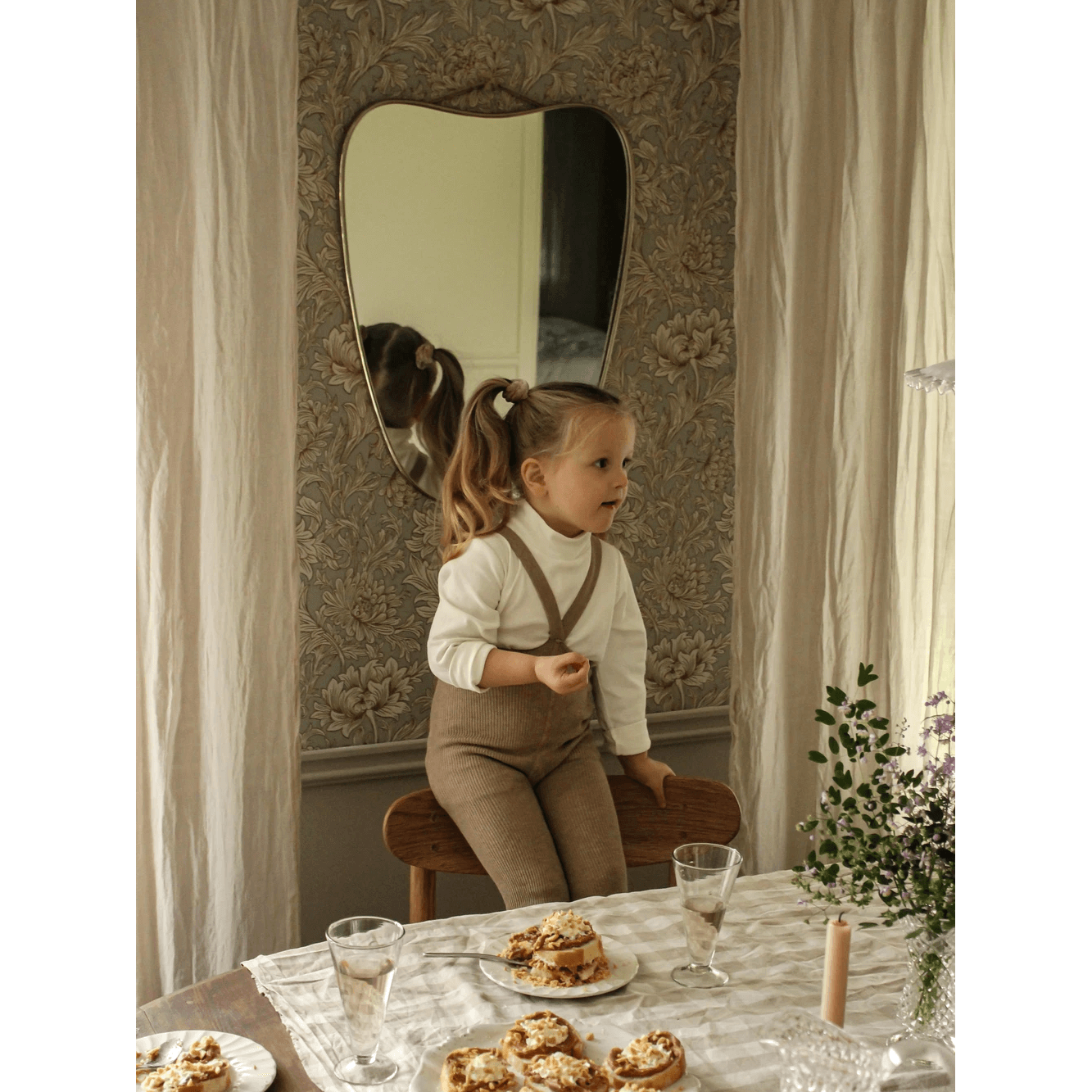 Silly Silas Footless Tights - Peanut