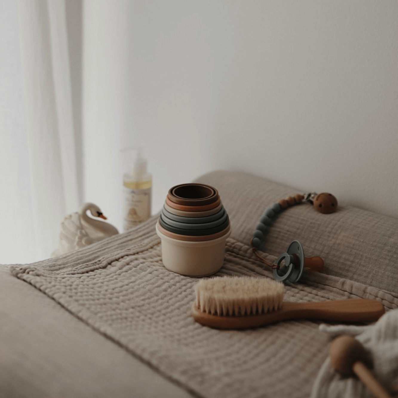 Mushie Stacking Cups Toy - Original