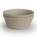 Mushie Round Dinner Bowls - Vanilla